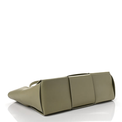 Bottega Veneta Grained Calfskin Intrecciato Small Arco Tote Travertine 4 of 9