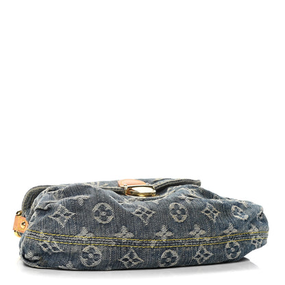 Louis Vuitton Monogram Denim Mini Pleaty Blue 4 of 14