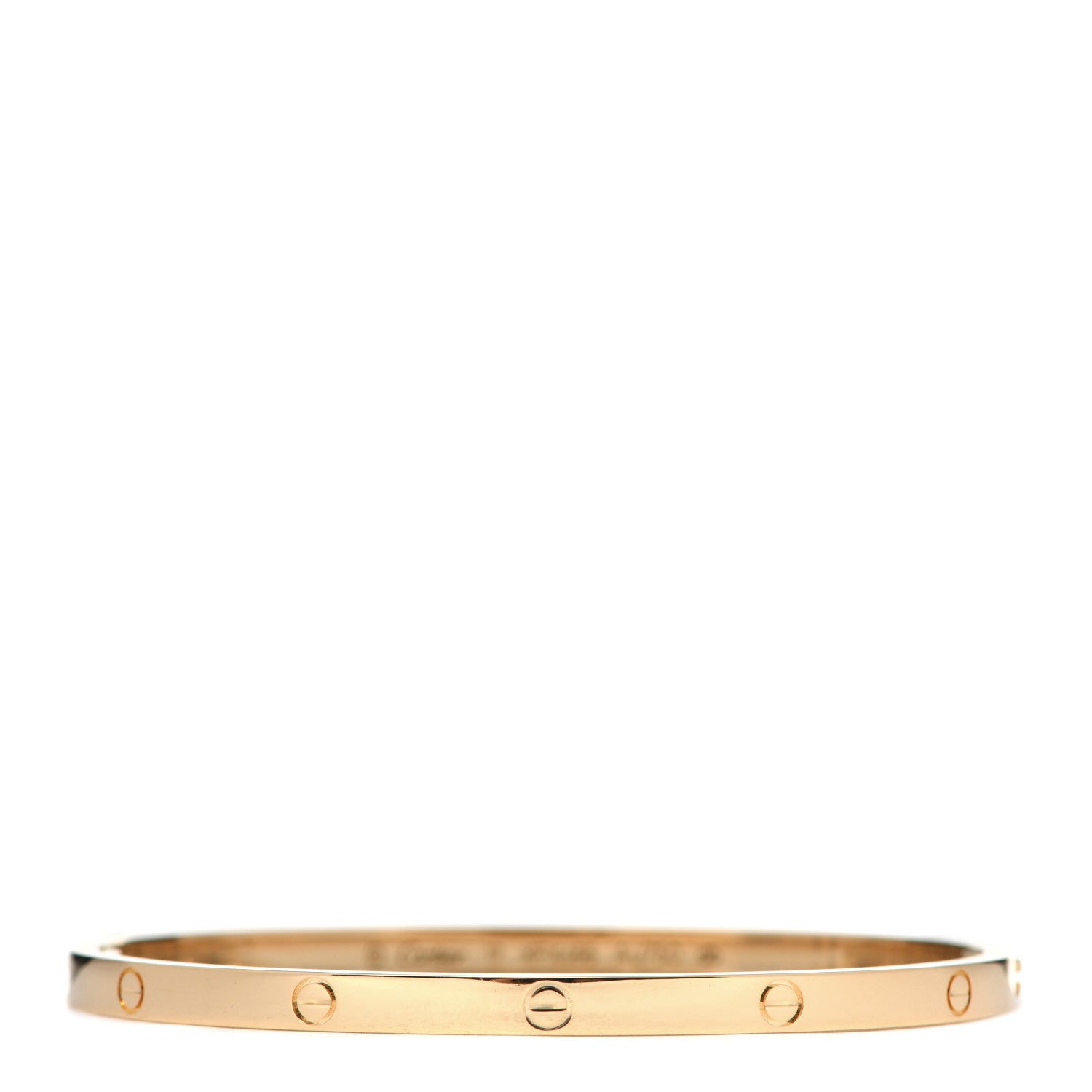 Cartier 18K Yellow Gold Small LOVE Bracelet 17 1 of 7