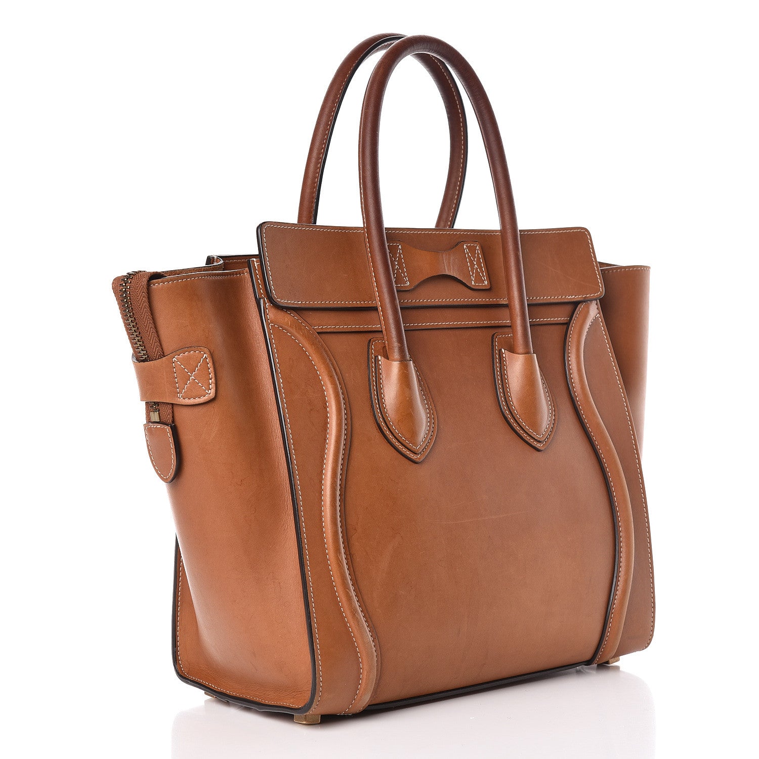 Celine Natural Calfskin Micro Luggage Tan 3 of 26