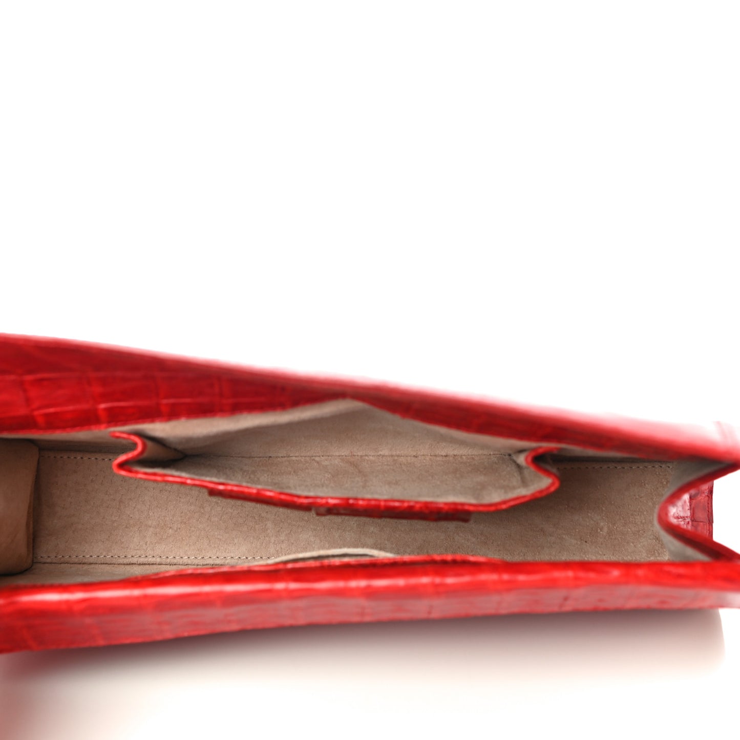 Crocodile Clutch Red