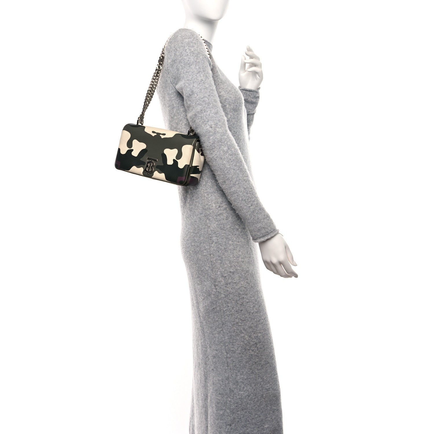 Burberry Coated Canvas Camouflage Print Small Lola Bag Multicolor 2 of 13