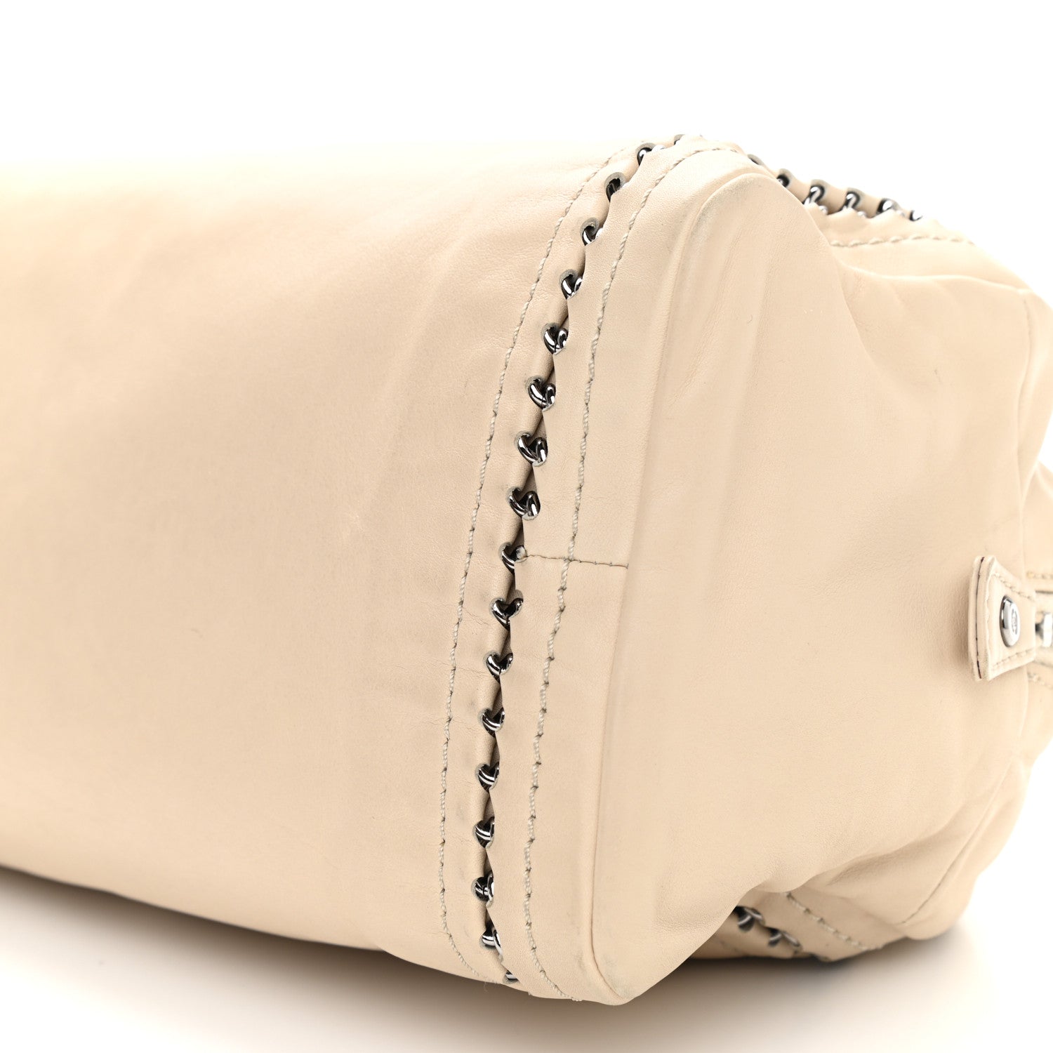 Chanel Smooth Calfskin Medium Luxe Ligne Bowler Light Beige 9 of 13