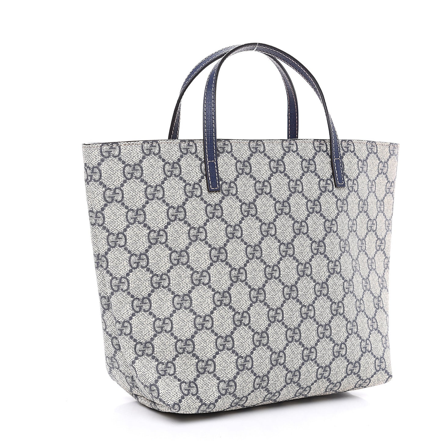 GG Supreme Monogram Childrens Crab Tote Navy