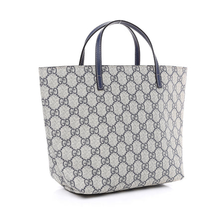 Gucci GG Supreme Monogram Childrens Crab Tote Navy 2 of 8