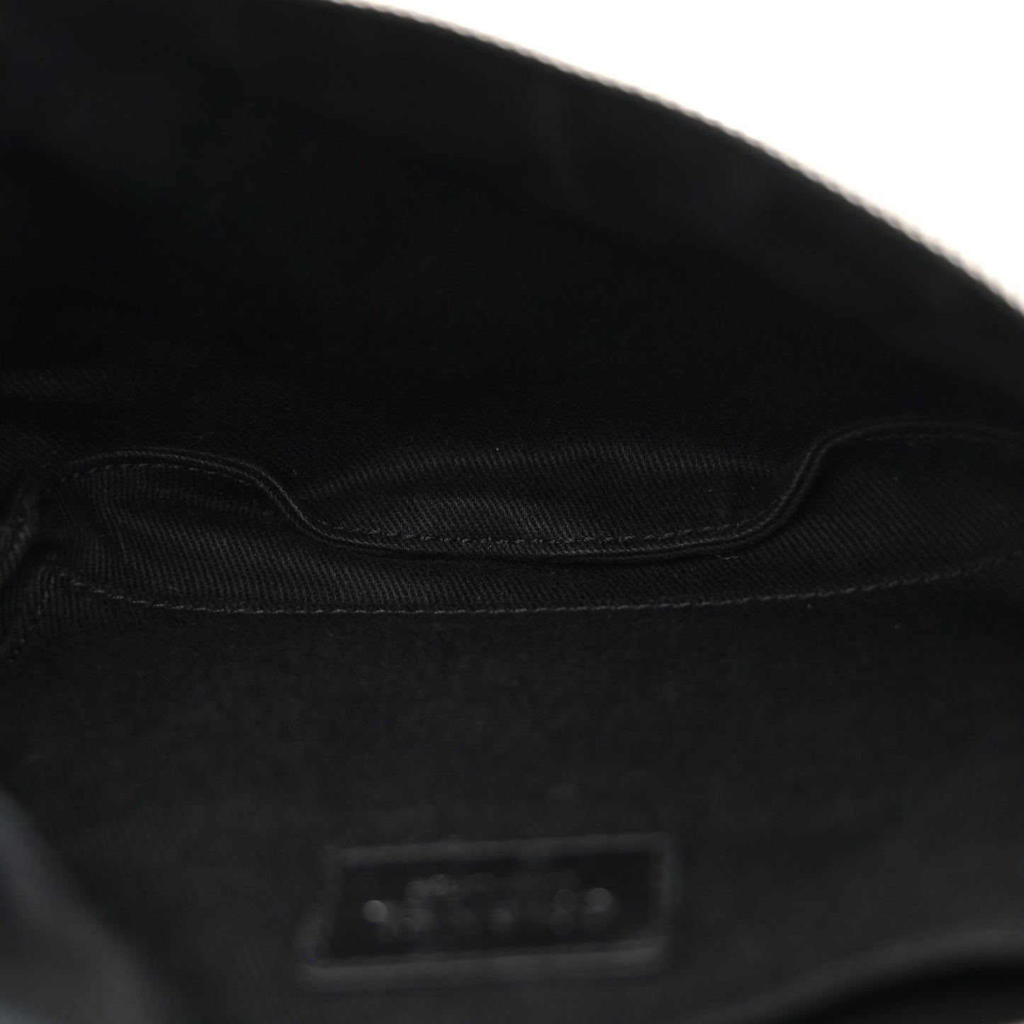 Grained Calfskin Quilted Waist Belt Bag Black