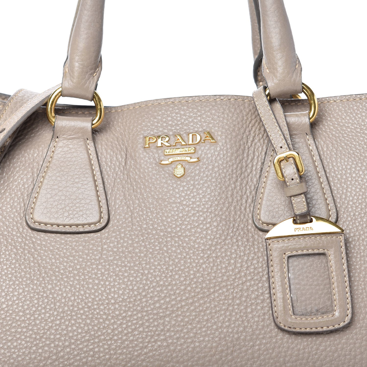 Prada Vitello Daino Tote Pomice 10 of 12