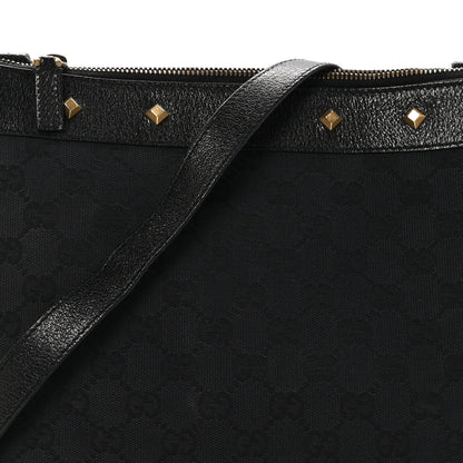 Gucci Monogram Studded Messenger Black 8 of 12
