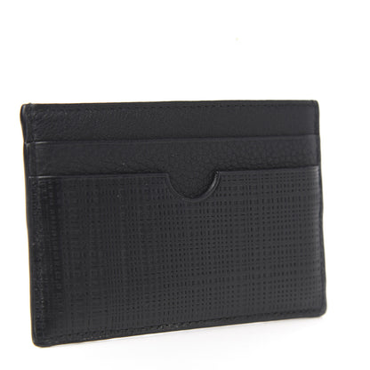 Loewe Calfskin Embossed Puzzle Plain Card Holder Black 2 of 6