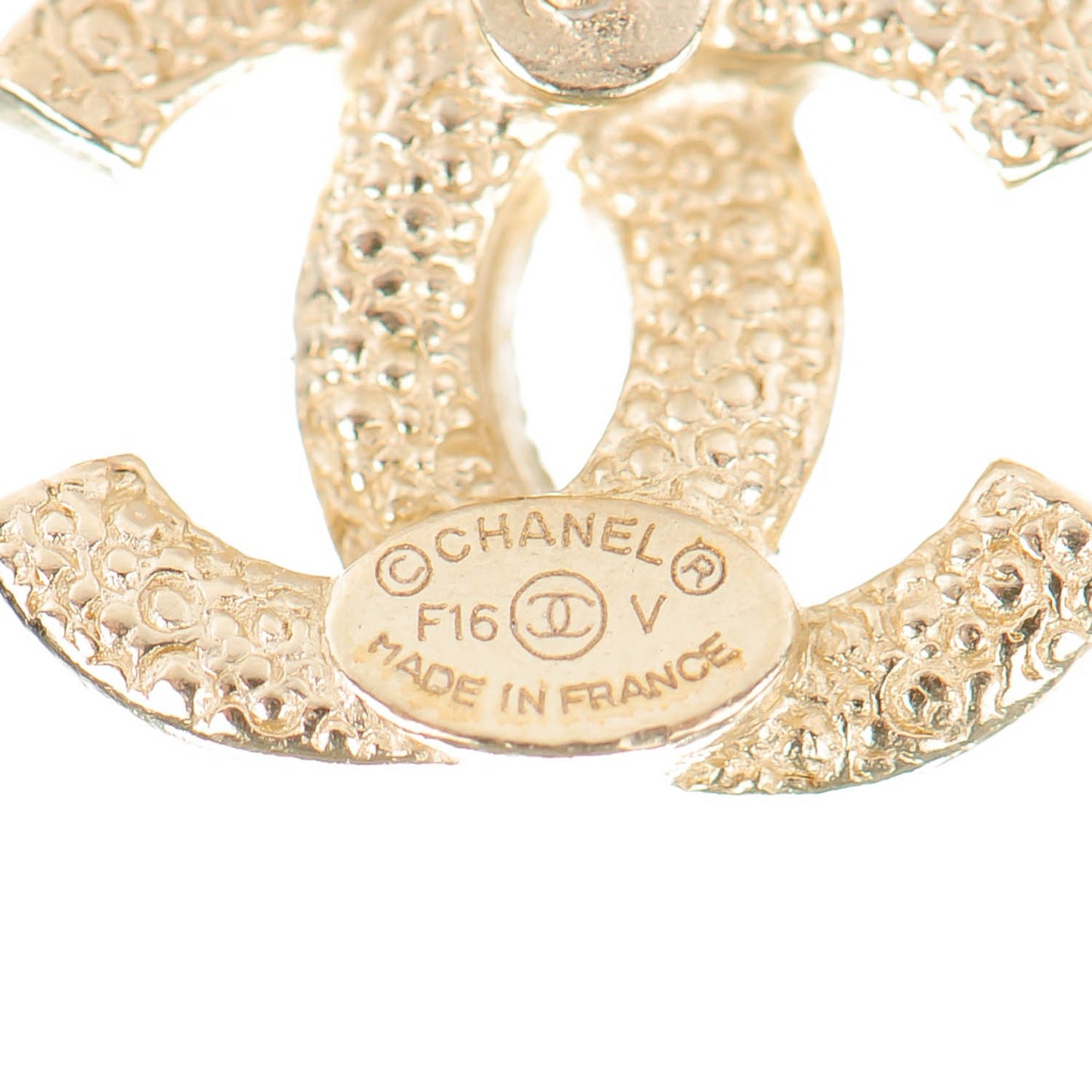 Crystal Timeless CC Earrings Gold Light Purple
