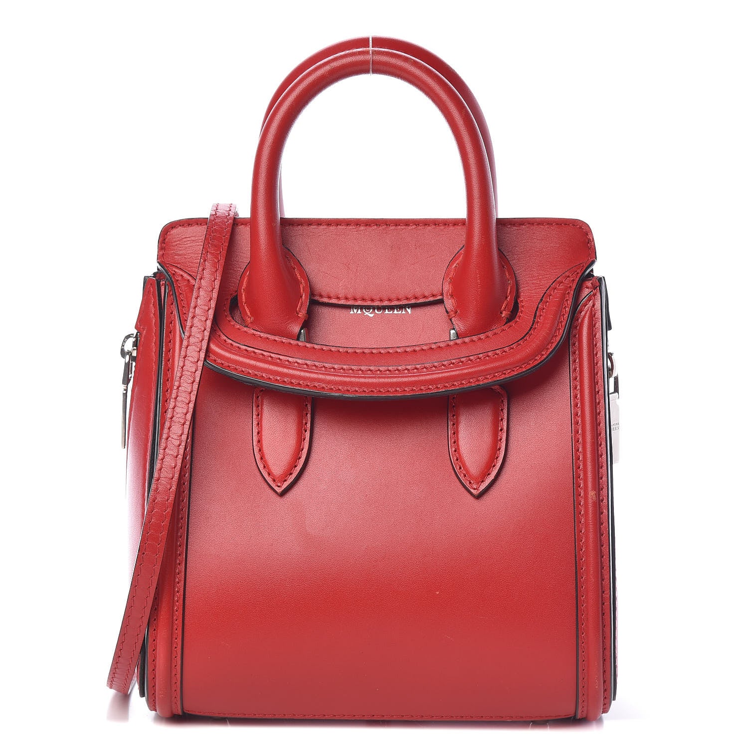 Alexander McQueen Calfskin Mini Heroine Scarlet 1 of 25