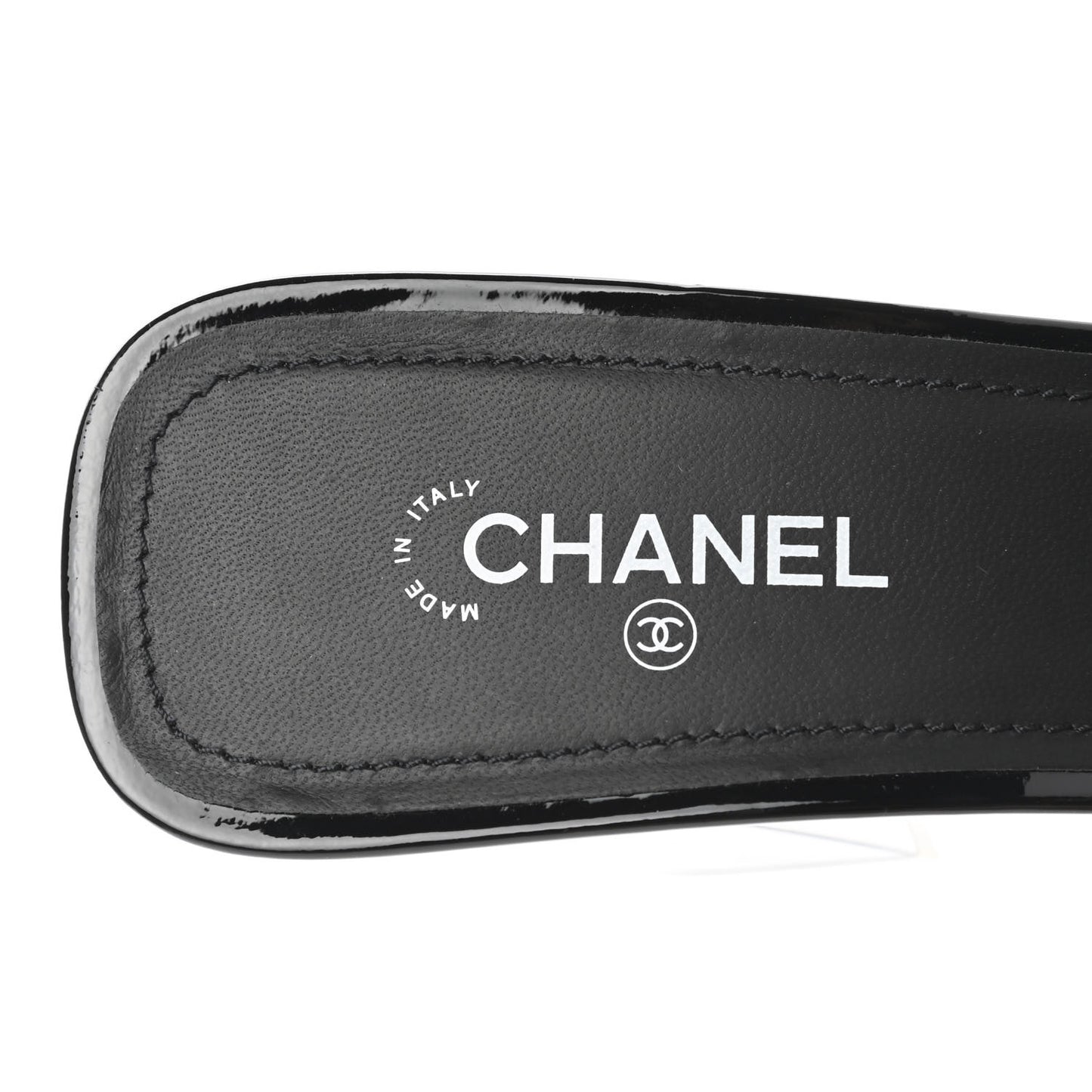 Patent CC Mules 40 Black White