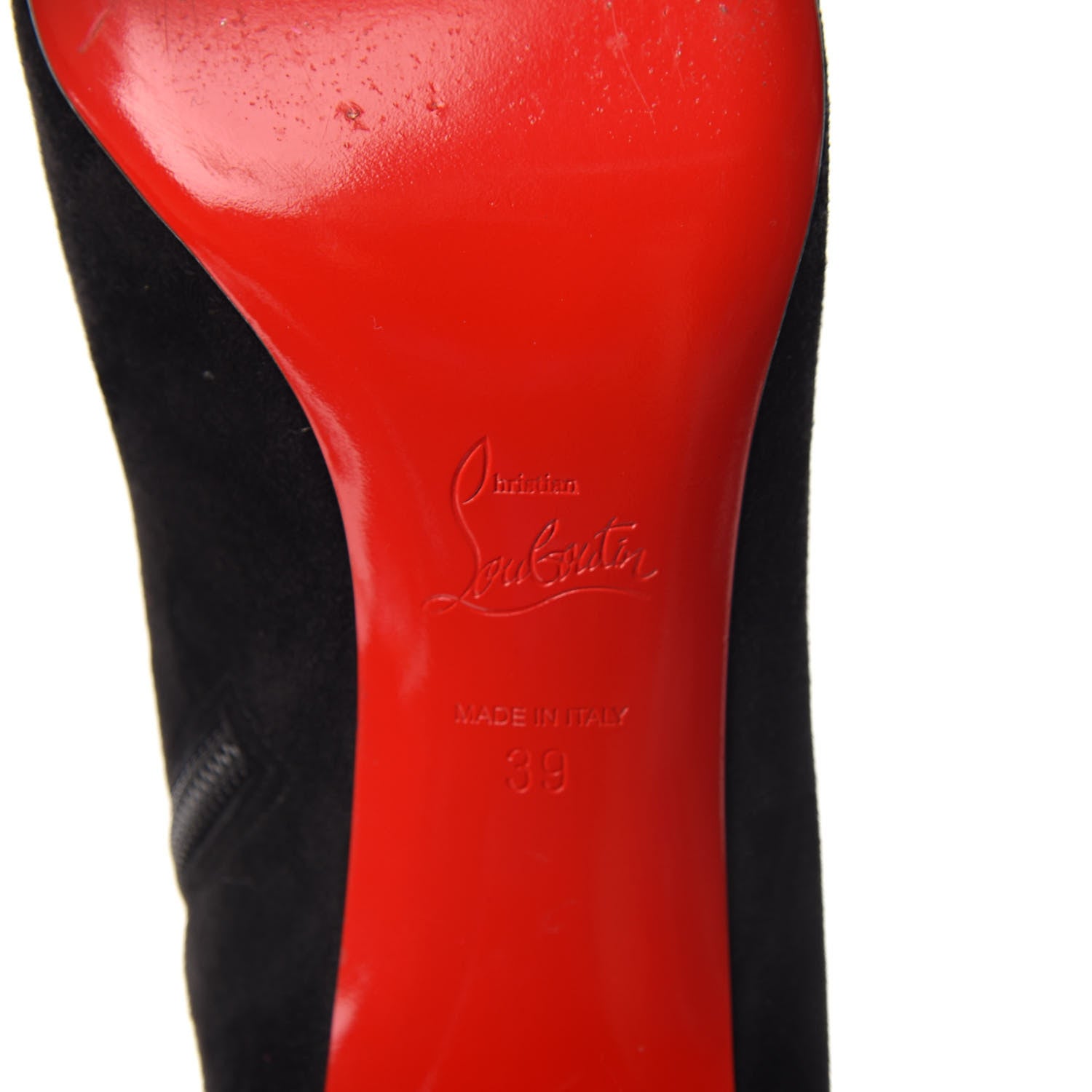 Christian Louboutin Veau Velours Tiagada 70 Ankle Boot 39 Black 7 of 9