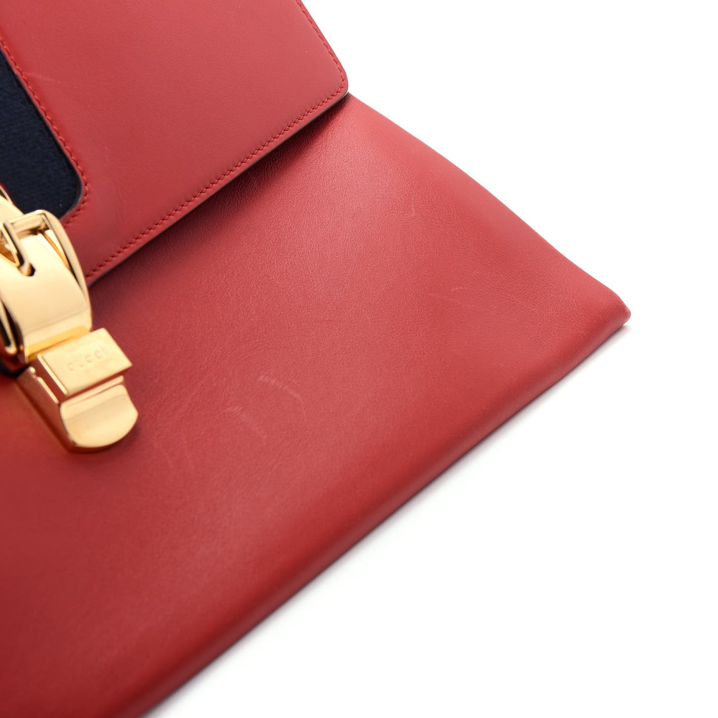 Calfskin Maxi Sylvie Clutch Red