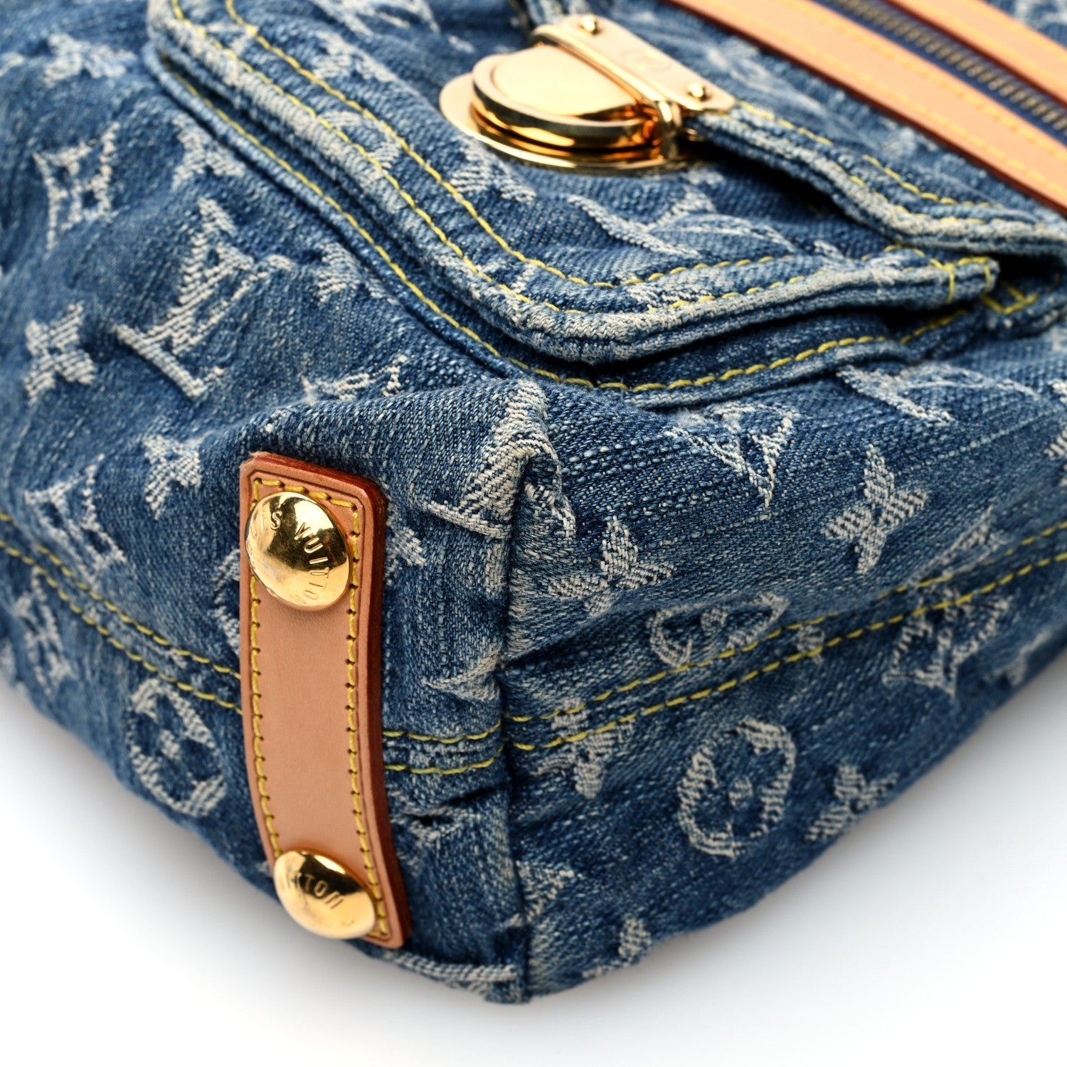 Louis Vuitton Monogram Denim Baggy PM Blue 9 of 9