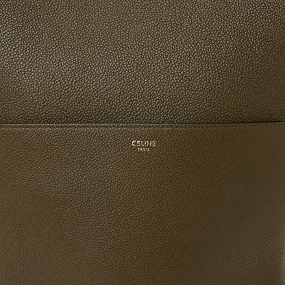 Celine Soft Grained Calfskin Sangle Bucket Bag Light Khaki 8 of 17