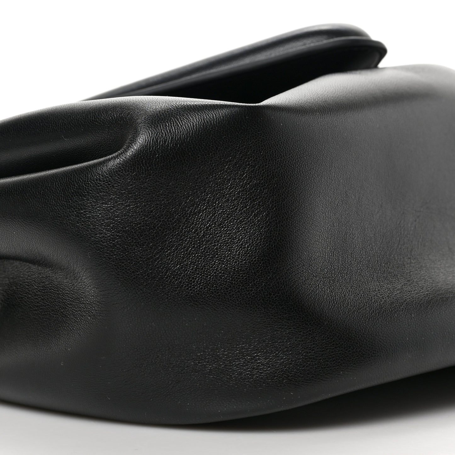 Lambskin Small Beak Triangle Flap Shoulder Bag Black
