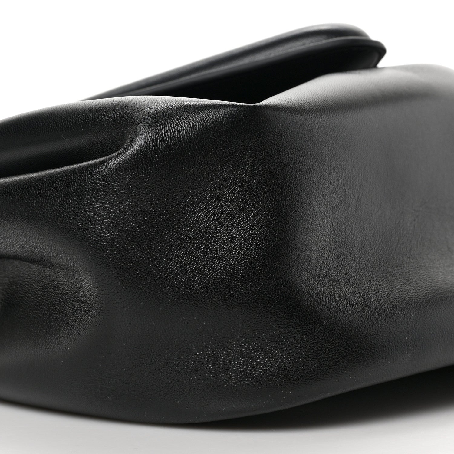 Bottega Veneta Lambskin Small Beak Triangle Flap Shoulder Bag Black 7 of 8