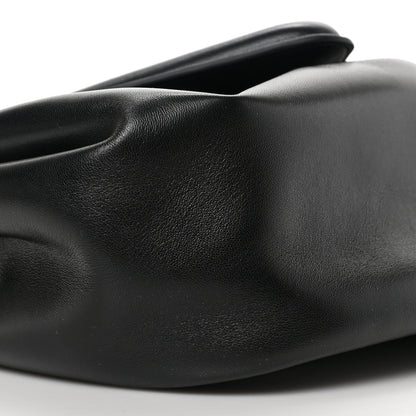 Bottega Veneta Lambskin Small Beak Triangle Flap Shoulder Bag Black 7 of 8