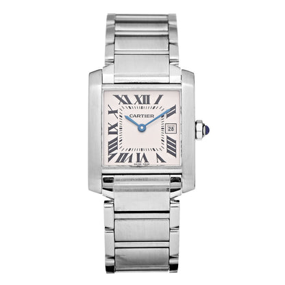 Cartier Stainless Steel 25mm Tank Francaise Quartz Watch 1 of 9
