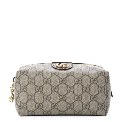 Gucci Soft GG Supreme Monogram Calfskin Medium Ophidia Cosmetic Case Beige Ebony New Acero 1 of 8