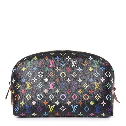 Louis Vuitton Monogram Multicolor Cosmetic Pouch Black Grenade 1 of 9