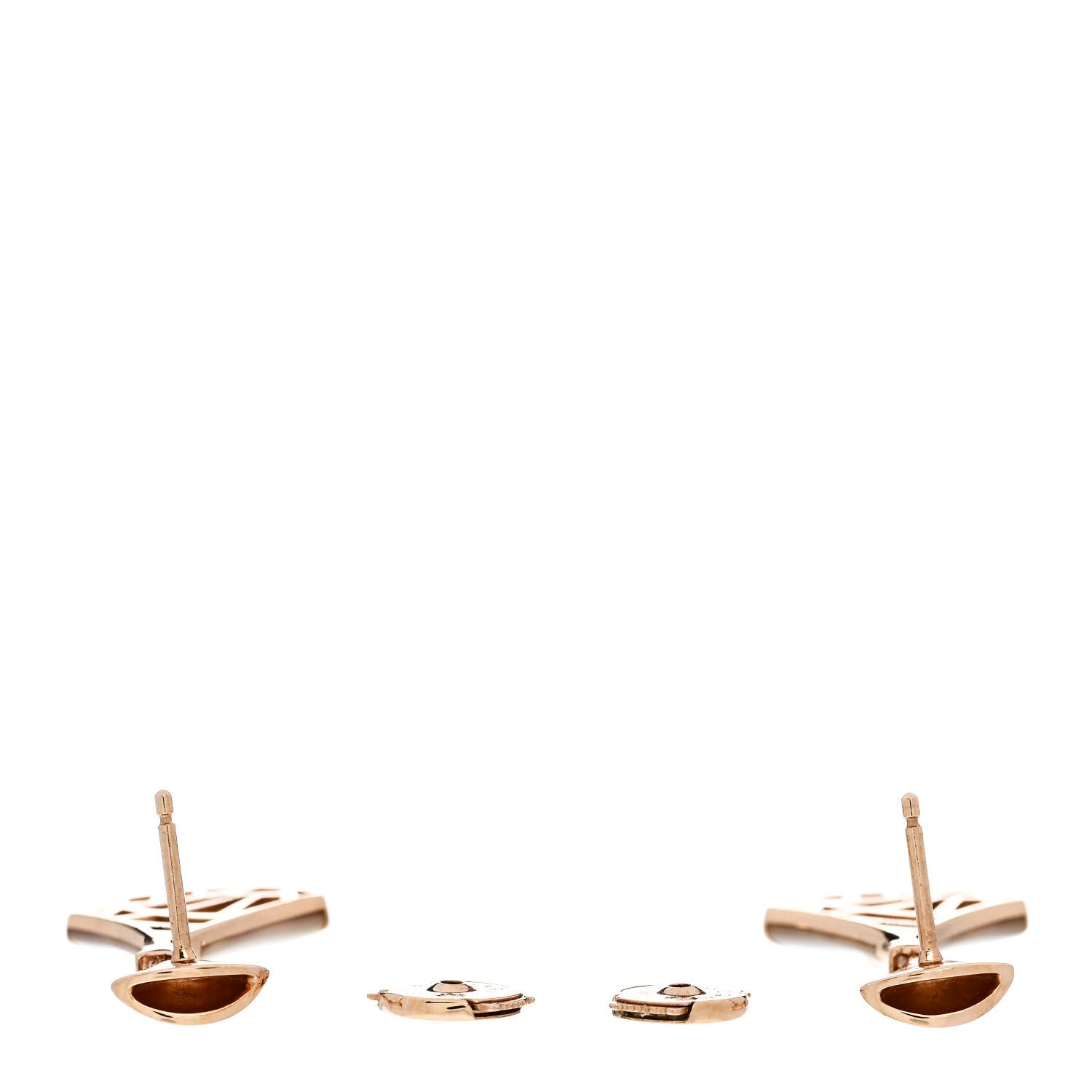 Bulgari 18K Rose Gold Diamond Mother of Pearl Divas' Dream Earrings 3 of 5