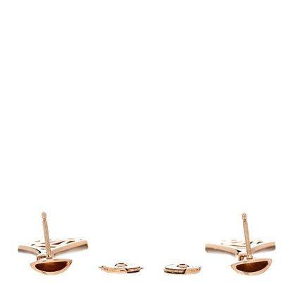 Bulgari 18K Rose Gold Diamond Mother of Pearl Divas' Dream Earrings 3 of 5