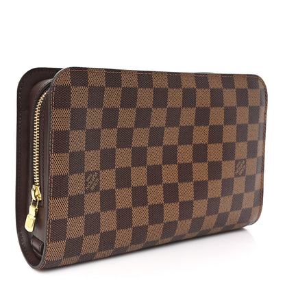 Louis Vuitton Damier Ebene Pochette Saint Louis Clutch 3 of 6
