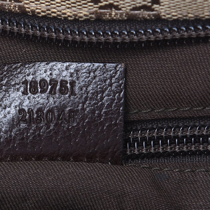 Gucci Monogram Web Medium Flat Messenger Bag Brown 7 of 17