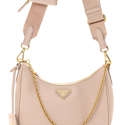 Prada Saffiano Re-Edition 2005 Shoulder Bag Cammeo Beige 8 of 12
