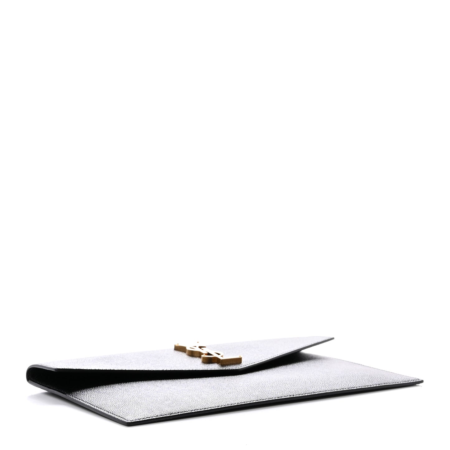 SAINT LAURENT Grain De Poudre Uptown Pouch Black