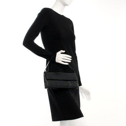 Nancy Gonzalez Crocodile Gotham Clutch Black 2 of 10