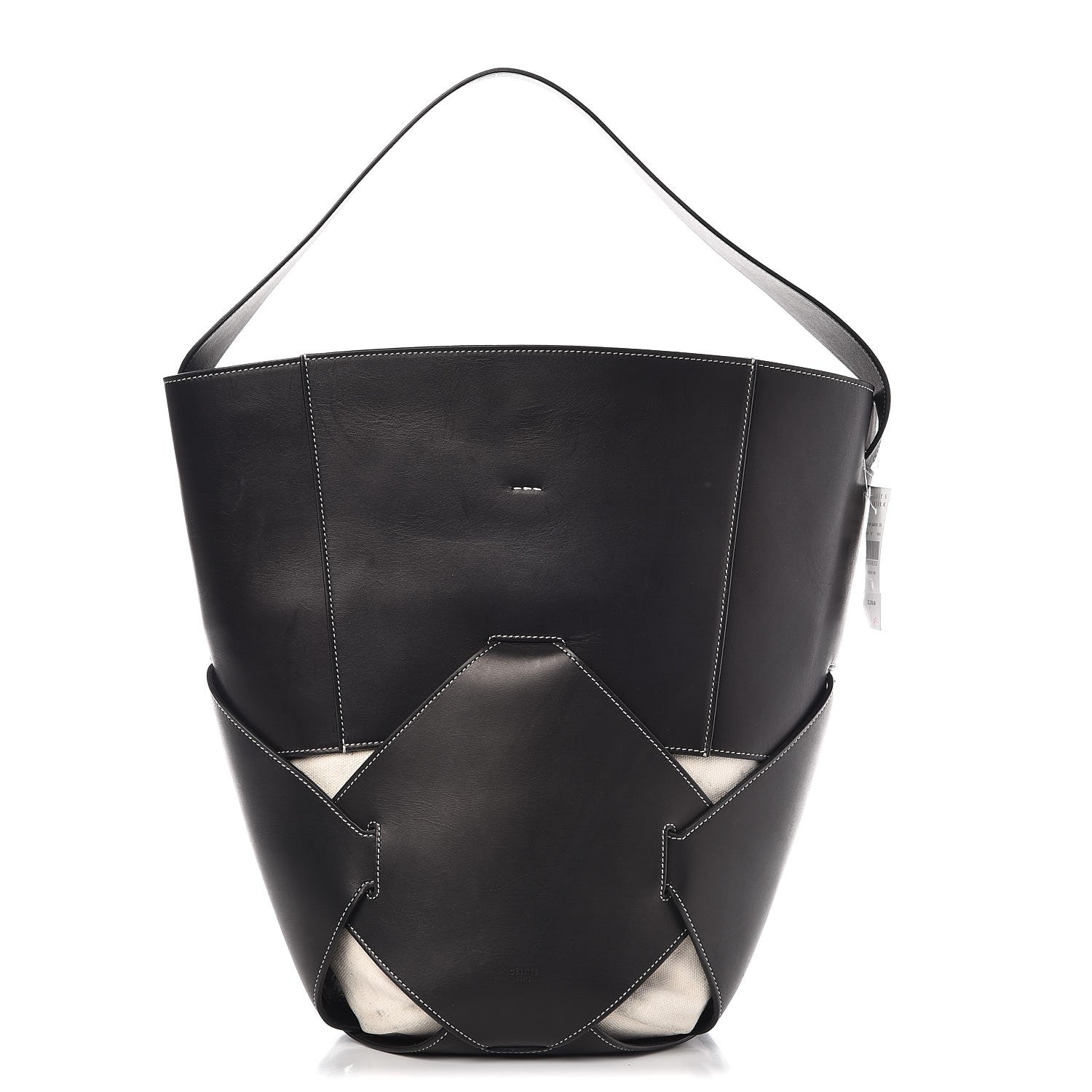 Celine Natural Calfskin Large Holdall Shoulder Bag Black 1 of 17