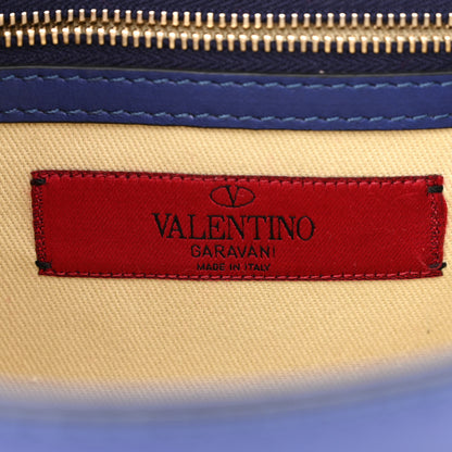 Valentino Garavani Vitello Small Glam Lock Rockstud Flap Blue China 6 of 13