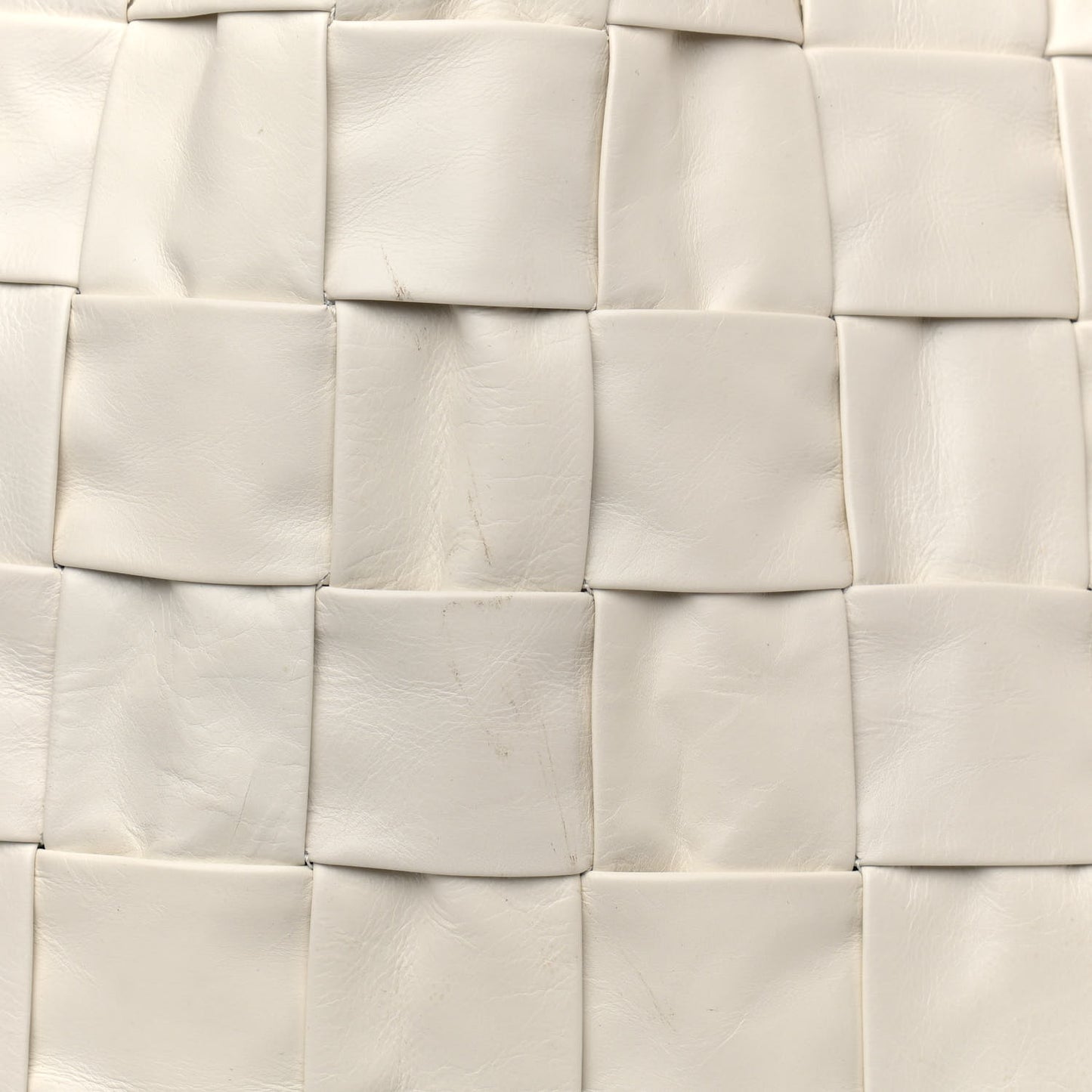 Calfskin Maxi Intrecciato Cassette Tote White