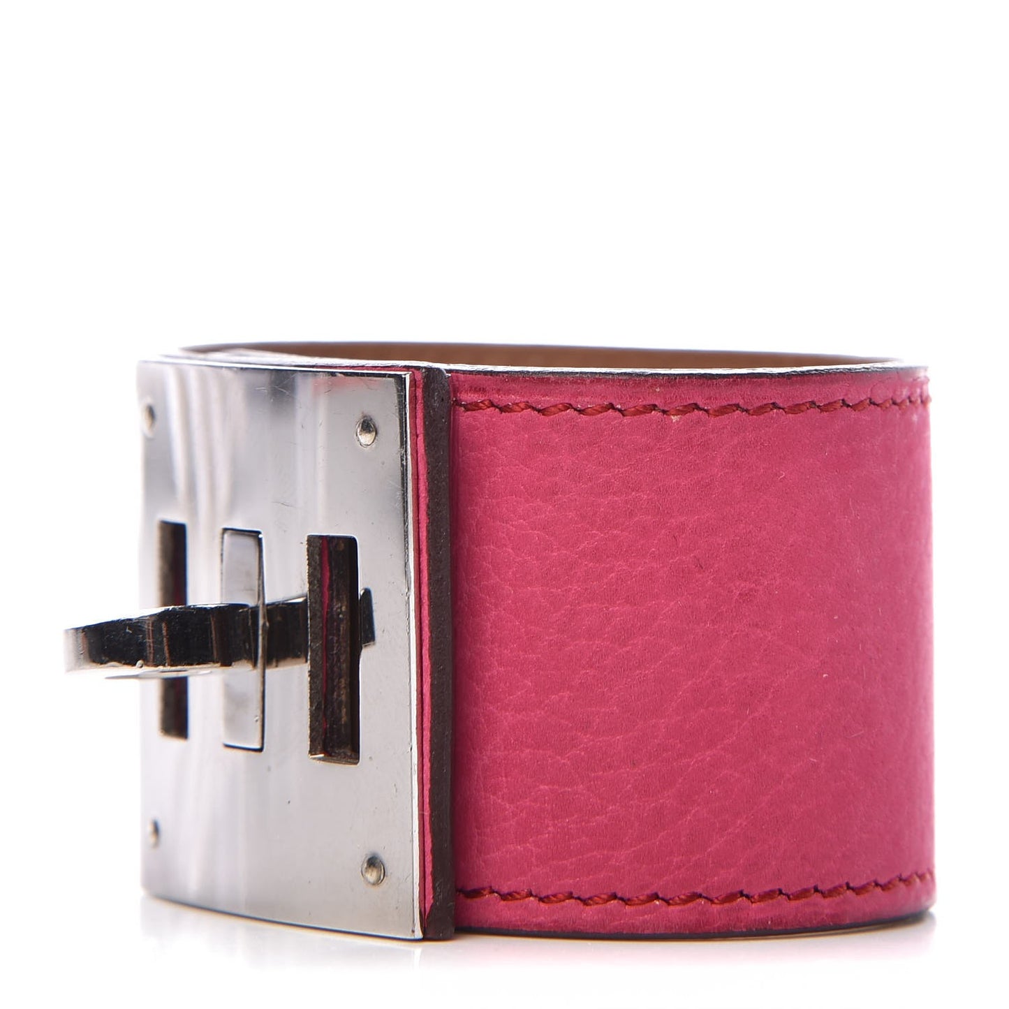 Taurillon Gaucho Kelly Dog Bracelet Fuchsia