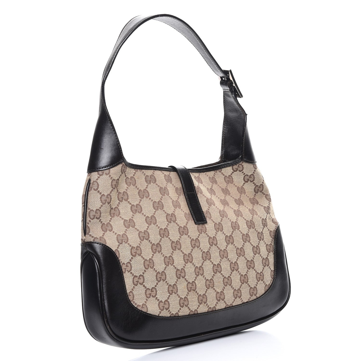 Gucci Monogram Web Jackie O Hobo Dark Brown 3 of 12
