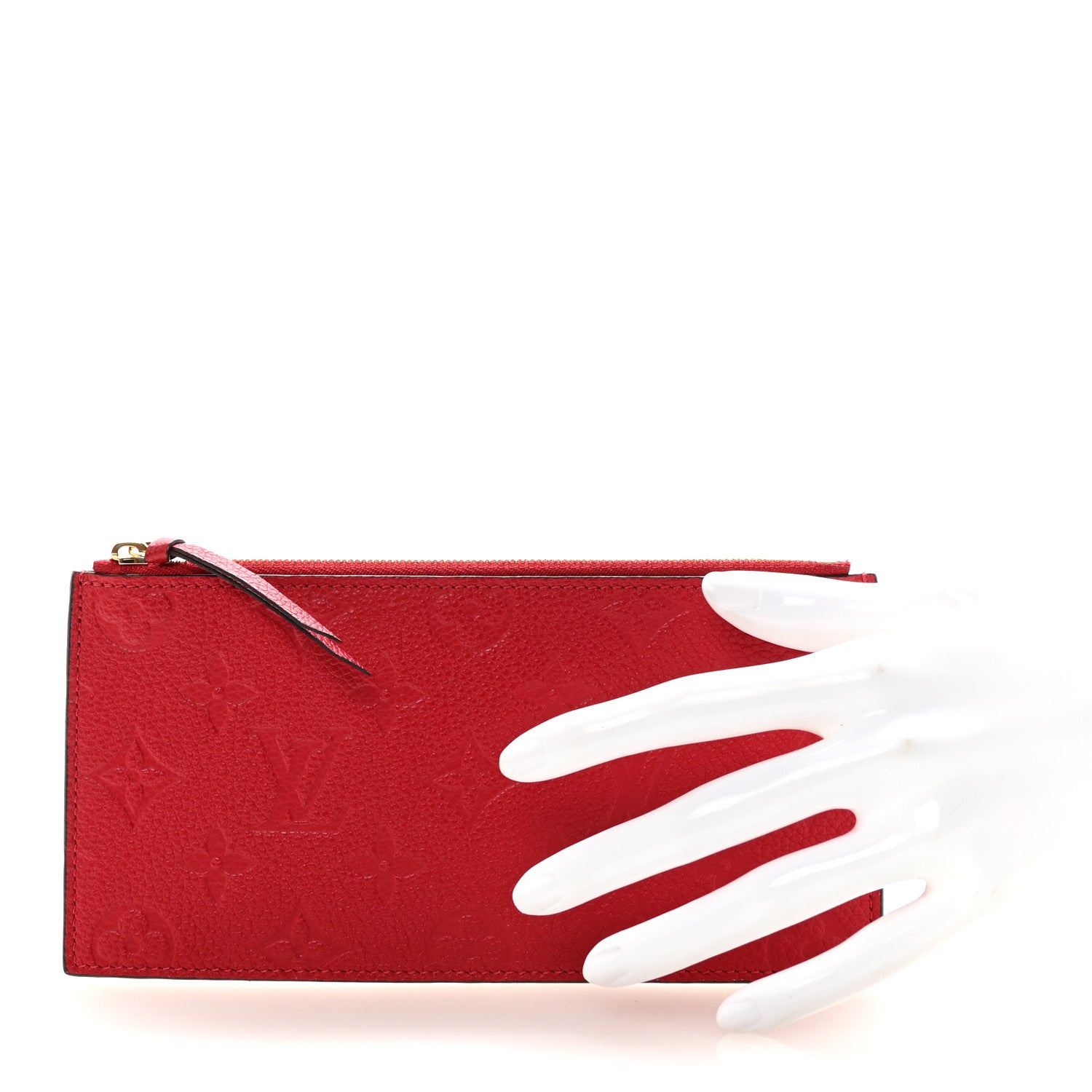 Louis Vuitton Empreinte Felicie Chain Wallet Zippered Insert Scarlet 2 of 6