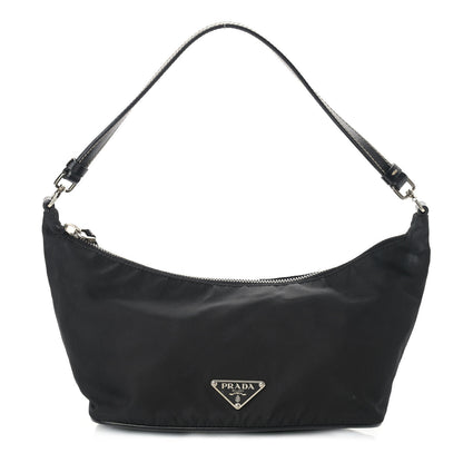 Prada Tessuto Nylon Pochette Bag Black 1 of 12
