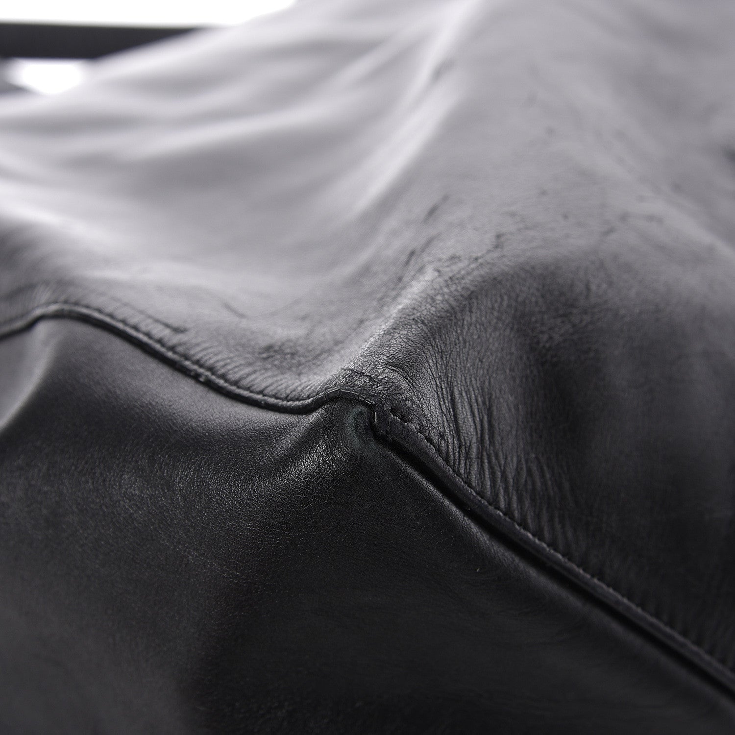 Celine Lambskin Horizontal Cabas Black 14 of 16