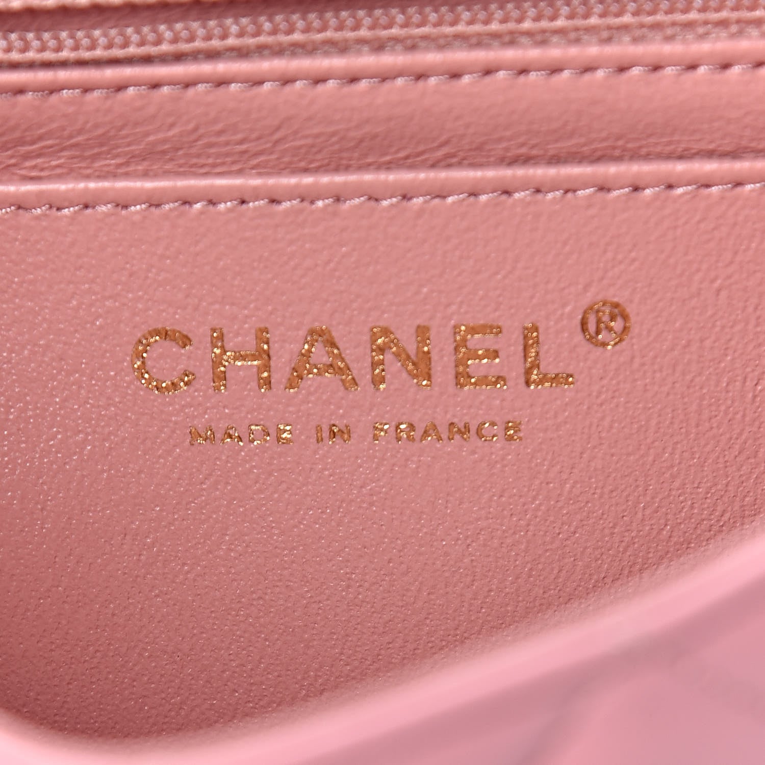 Chanel Lambskin Quilted Mini Rectangular Flap Dark Pink 6 of 9