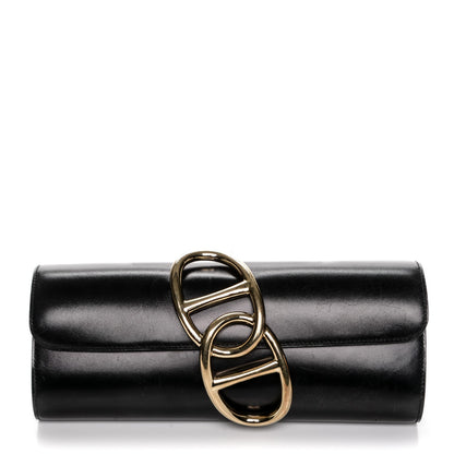 Hermes Tadelakt Egee Clutch Black 1 of 20
