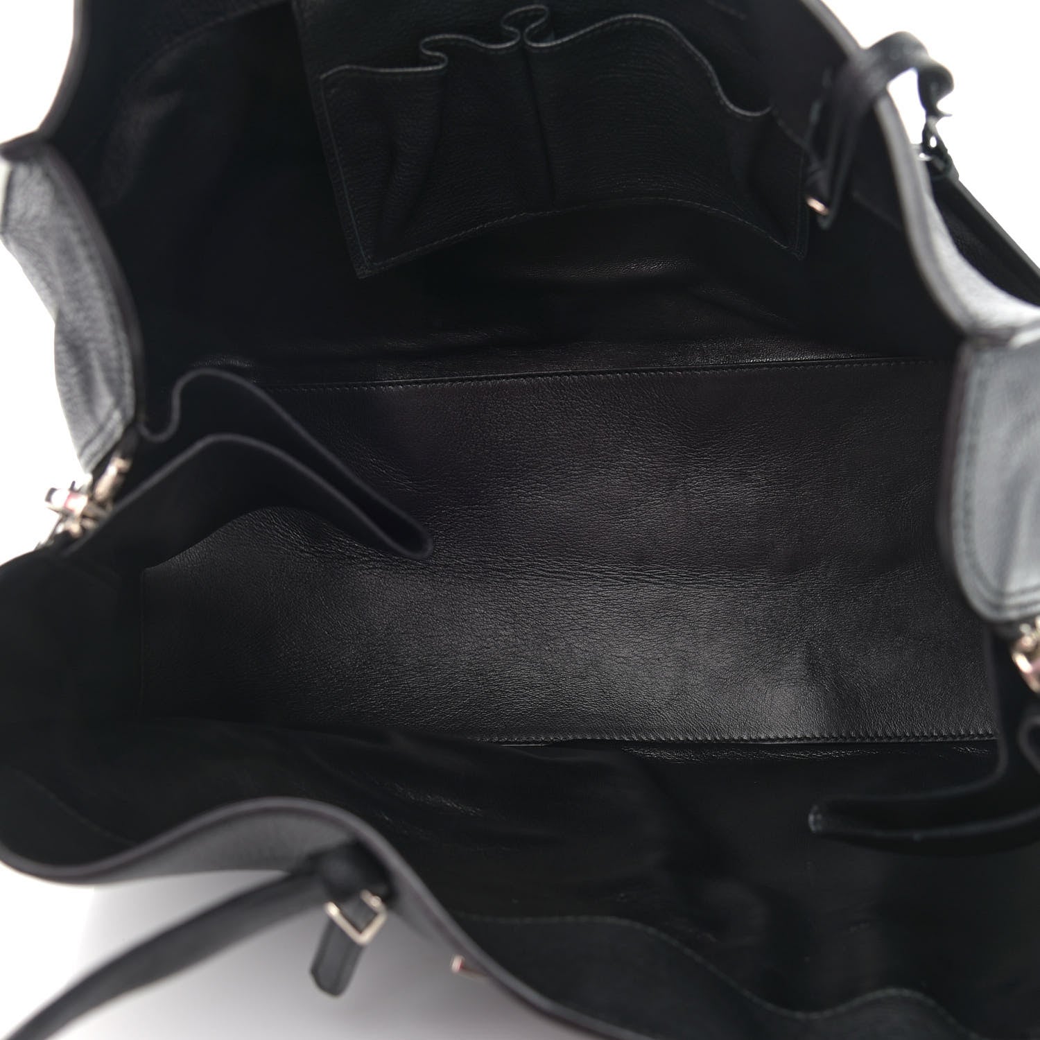 Balenciaga Calfskin Papier A4 Zip Around Plate Tote Black 5 of 10