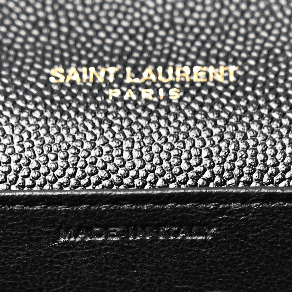 Saint Laurent Grain de Poudre Uptown Chain Wallet Black 6 of 9