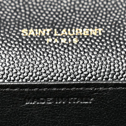 Saint Laurent Grain de Poudre Uptown Chain Wallet Black 6 of 9