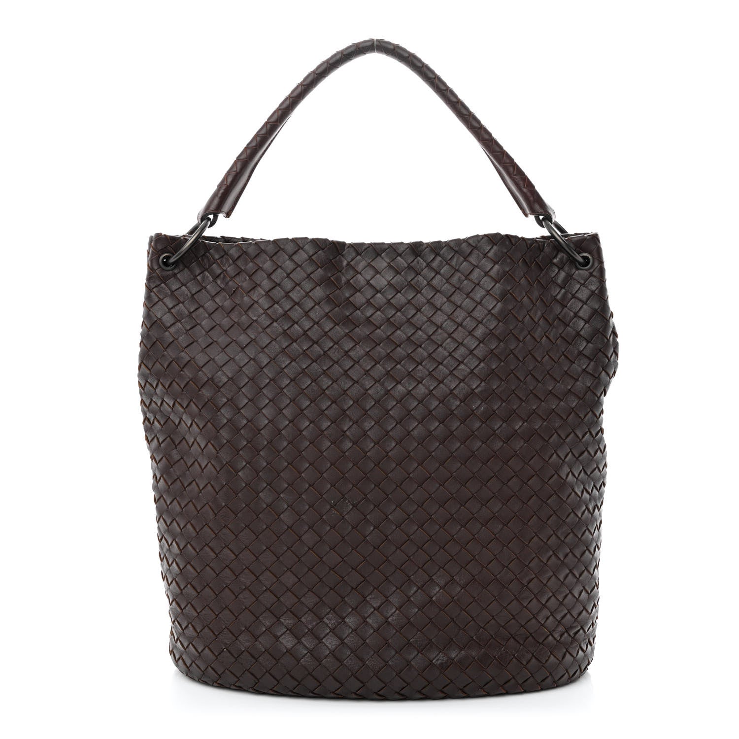 Bottega Veneta Nappa Intrecciato Bucket Bag Ebano 1 of 11