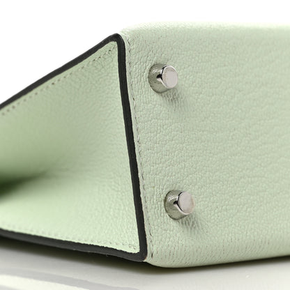 Hermes Chevre Mysore Mini Kelly Sellier 20 Vert Fizz 7 of 8