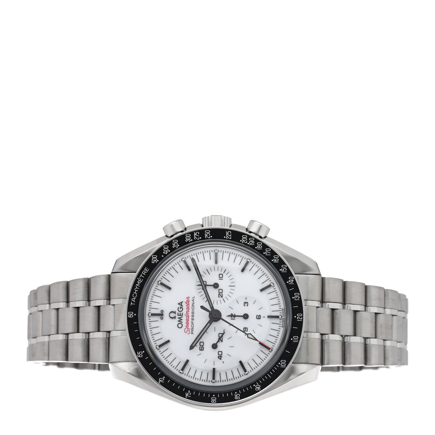 Omega Stainless Steel 42mm Speedmaster Moonwatch Professional Chronograph Manual Winding Watch White 310.30.42.50.04.001 2 of 5