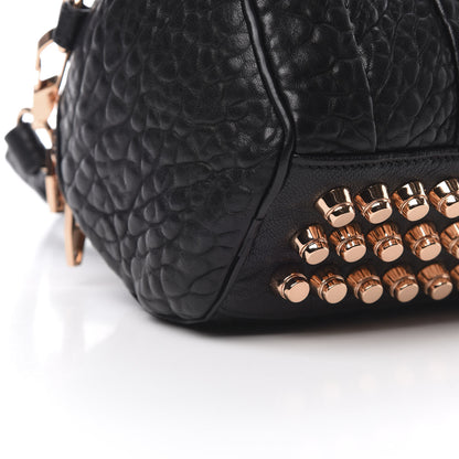Alexander Wang Pebbled Lambskin Mini Rockie Black Rose Gold Hardware 10 of 11